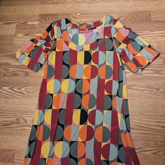 Multicolor block sheath dress by Elle - Picture 2 of 4